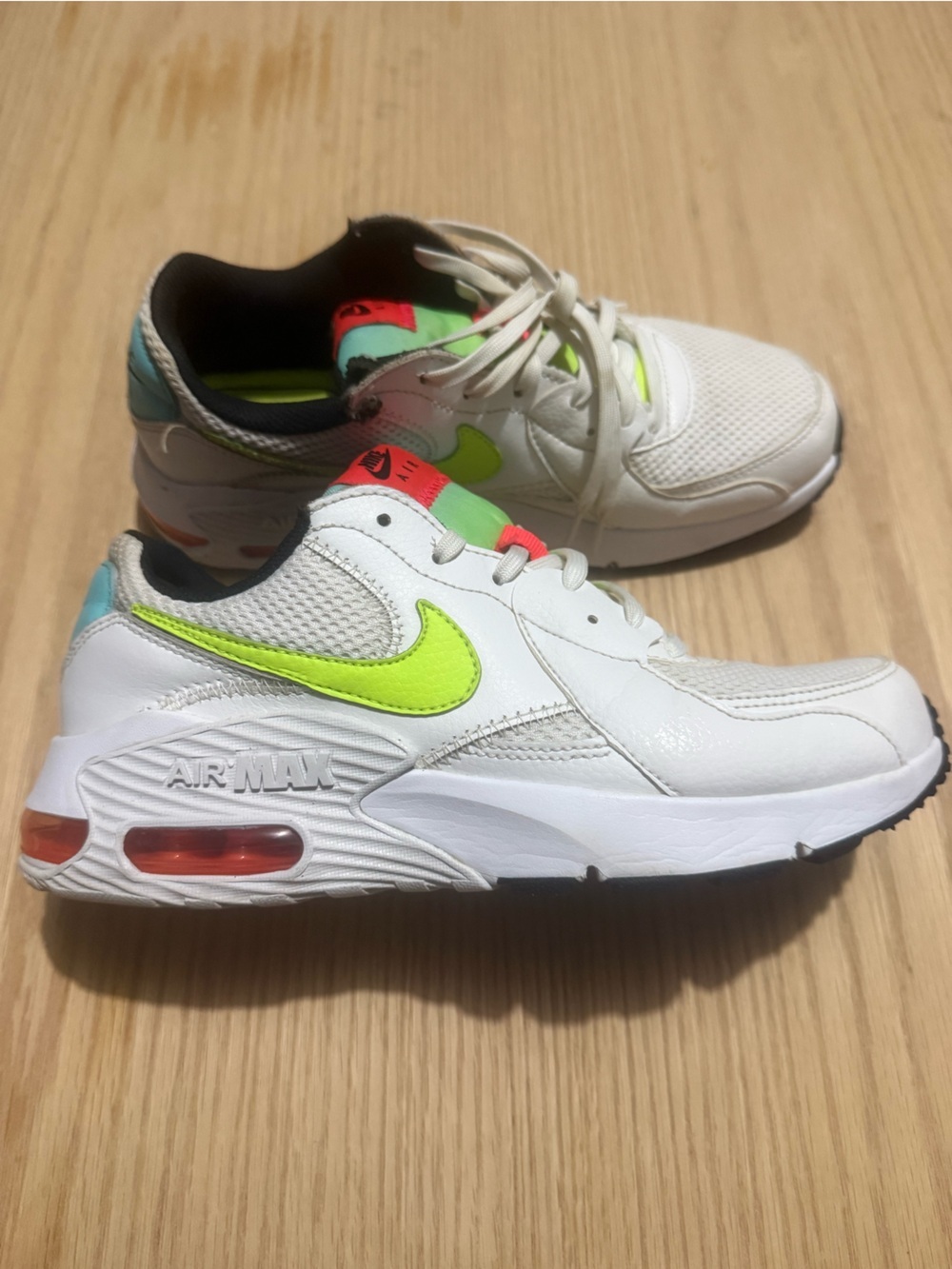 Women’s Nike Air Max Excee white volt sneakers, good condition - Picture 2 of 7